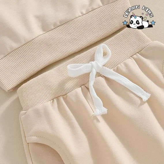 LEZONKIDS - Girl Summer Outfits Short Sleeves T Shirt Shorts Set Toddler Sweatsuit Suit